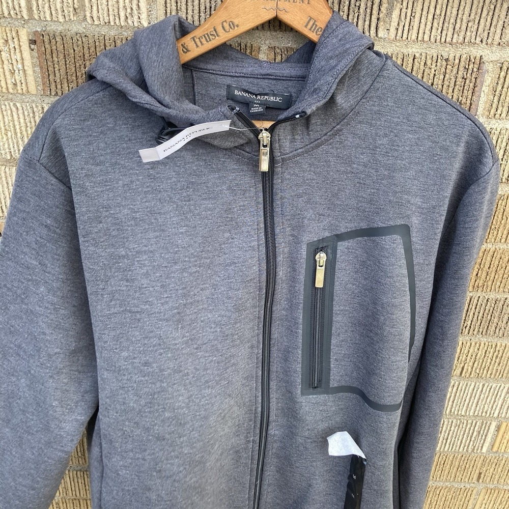 Brooks Brothers Men's Medium Hooded Performance Running Golf Jacket NWT Athletic